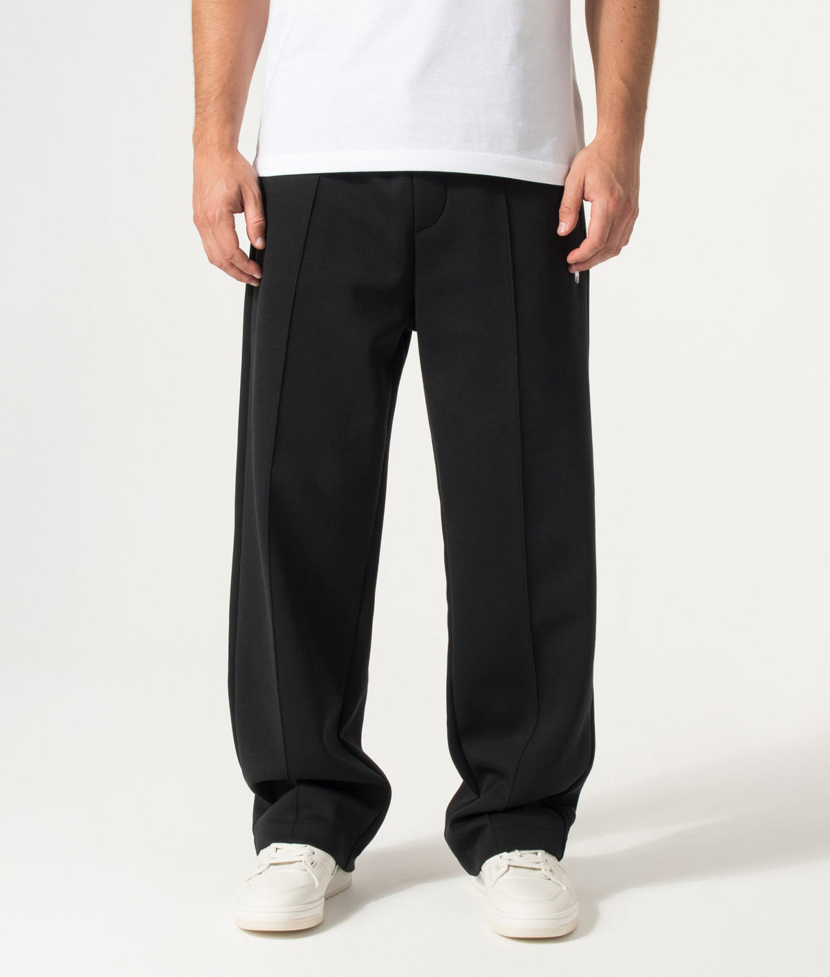Double Knit Wide Leg Joggers orvanelli.com