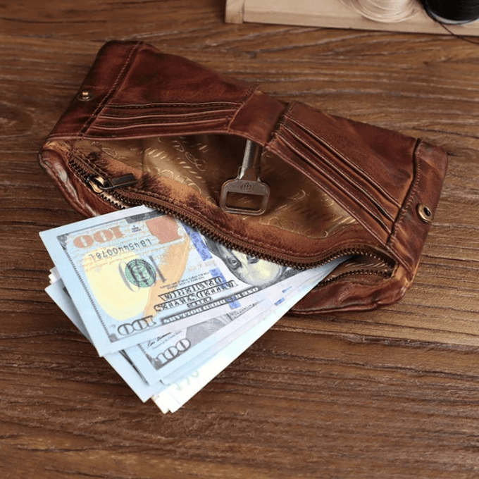 Orvanelli Ashmoor Full-Grain Leather Wallet Orvanelli