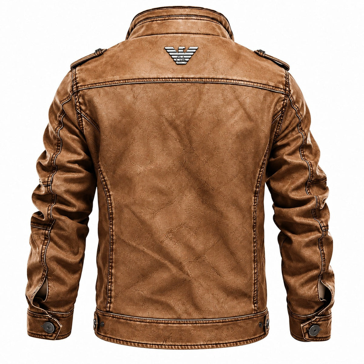Emporio Armani™ Heritage Leather Jacket orvanelli.com